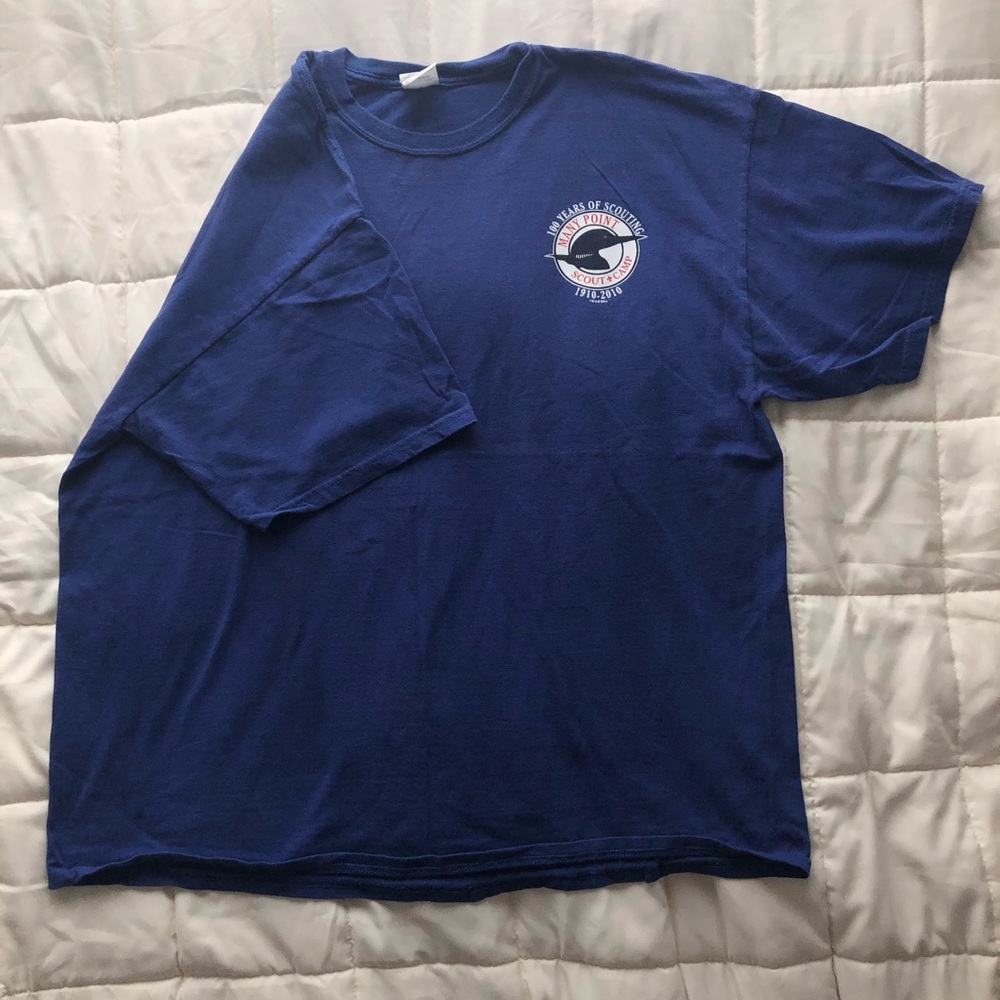 Blue tee